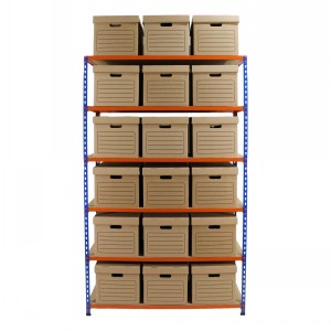 Superack Boltless Shelving Bay & 18 Archive Boxes